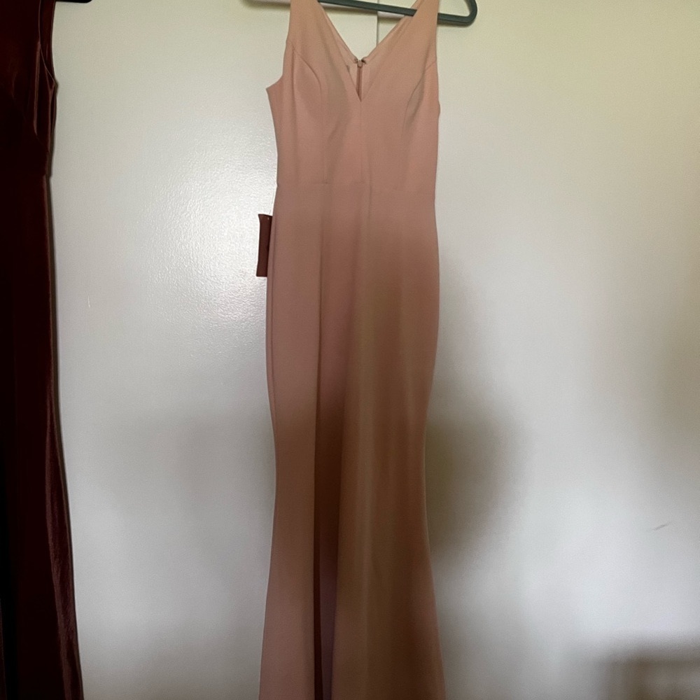 BHLDN JONES bridesmaid gown size 4 blush